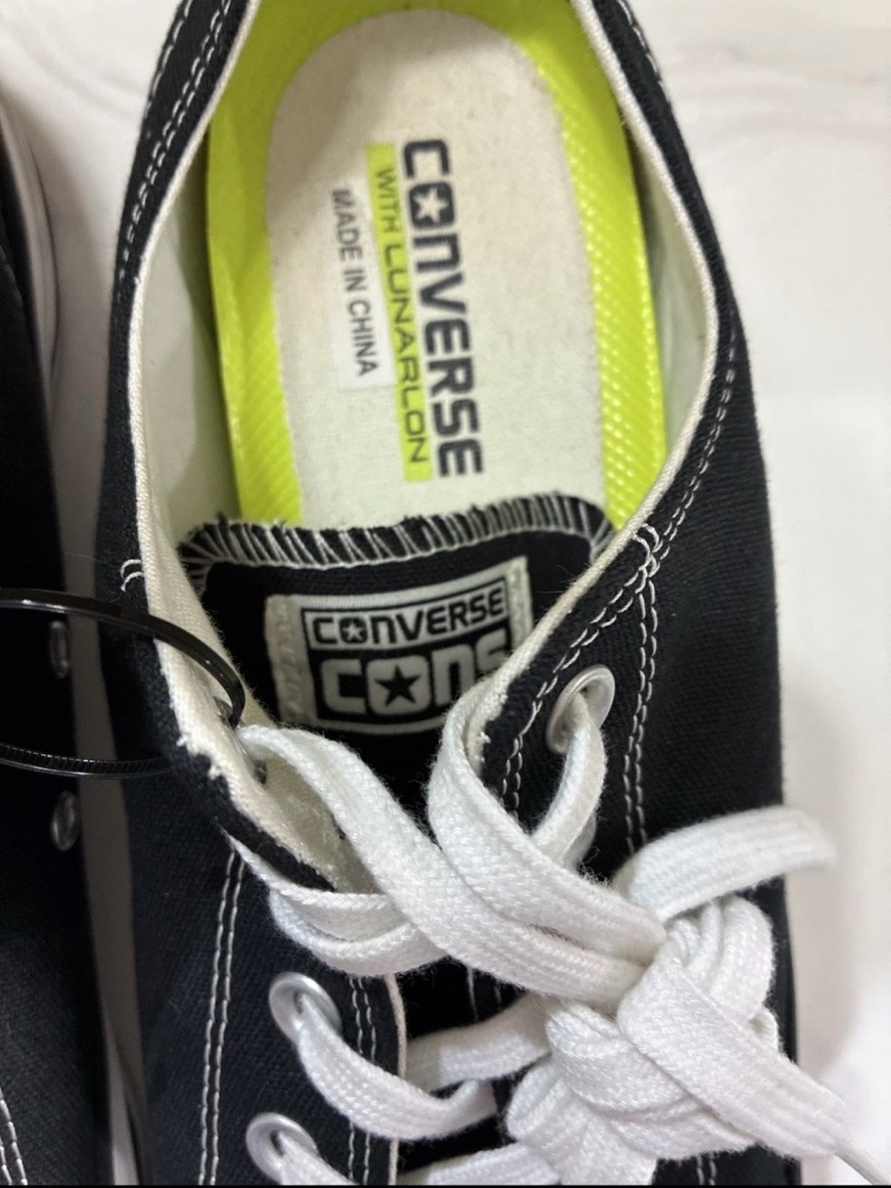 CONS Converse Low Top Skate Boarding Shoes Canvass Black 144578C Men's Sz 13 EUC - Picture 7 of 14